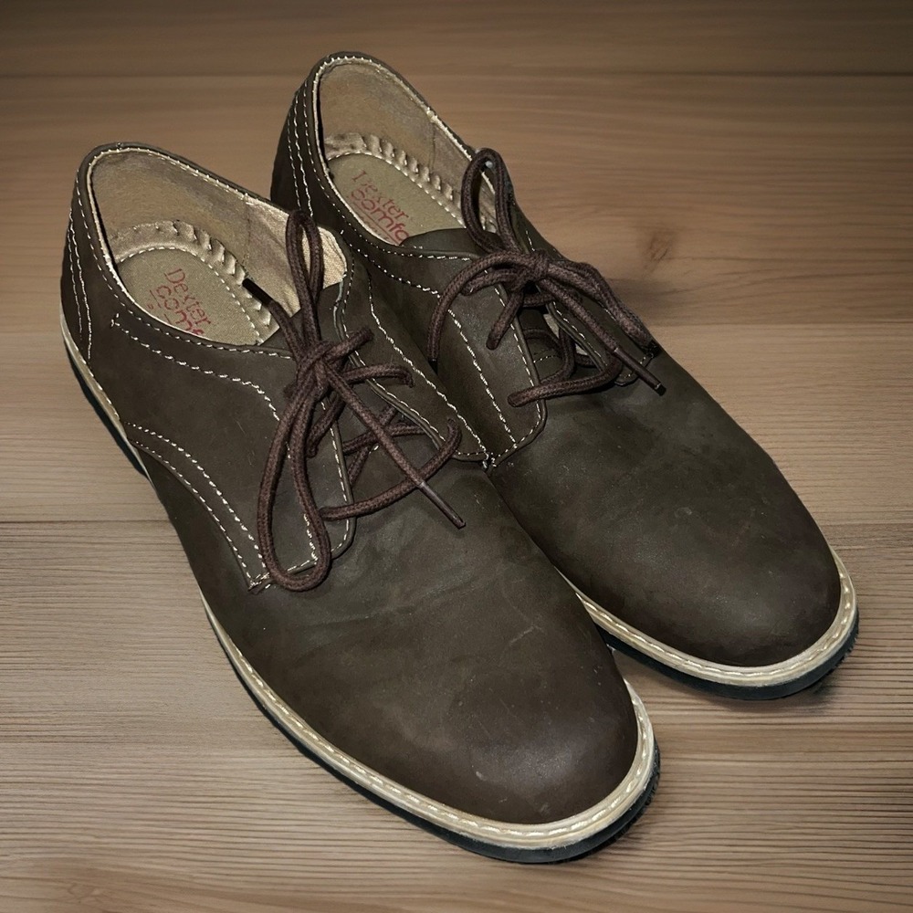 Dexter Comfort Burt Men's Dress Shoes - Memory Foam, Faux Leather - Size 10.5